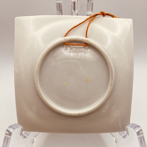 Vintage Goebel Hummel Style Porcelain Plate Trinket Dish Children Dog Gold - Picture 3 of 6